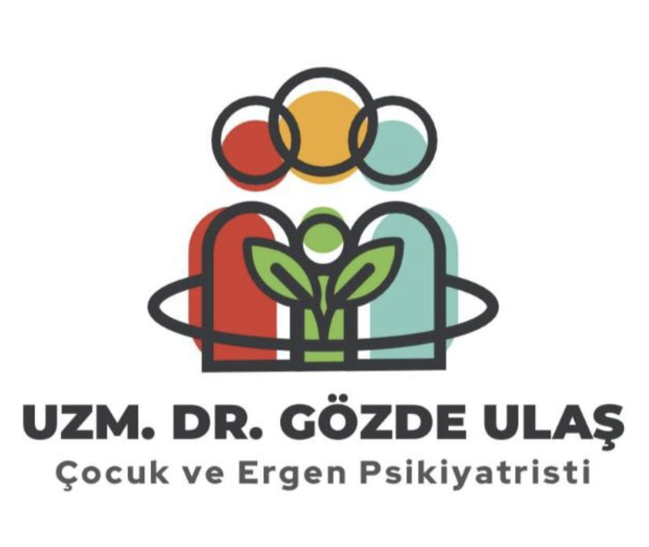 Çocuk, aile ve gelişimi simgeleyen Uzm. Dr. Gözde Ulaş logosu